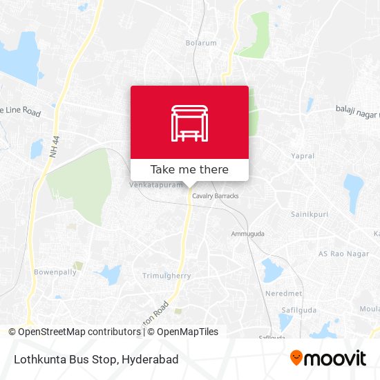 Lothkunta Bus Stop map