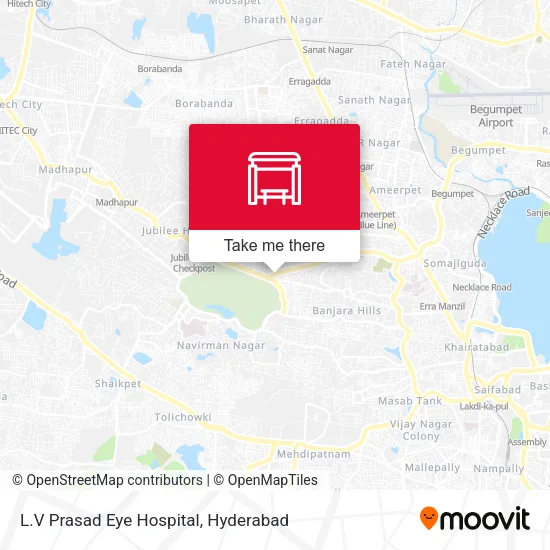L.V Prasad Eye Hospital map