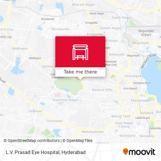 How to get to L.V. Prasad Eye Hospital in Ranga Reddy by Bus or Metro?