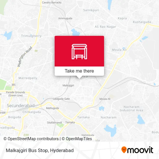 Malkajgiri Bus Stop map
