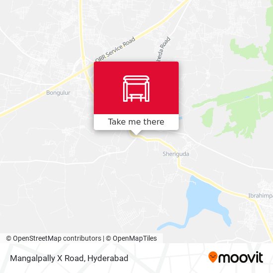 Mangalpally X Road map