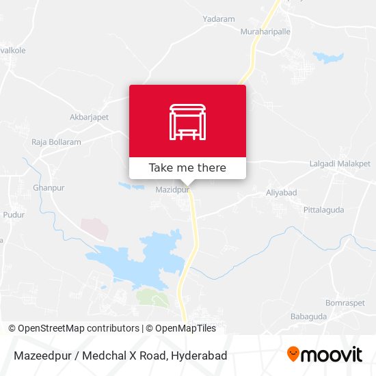 Mazeedpur / Medchal X Road map