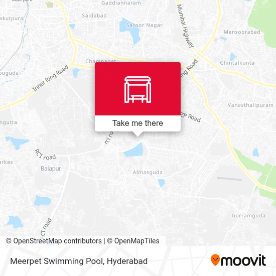 Meerpet Swimming Pool map