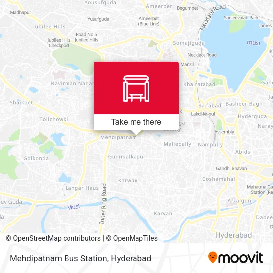 Mehdipatnam Bus Station map