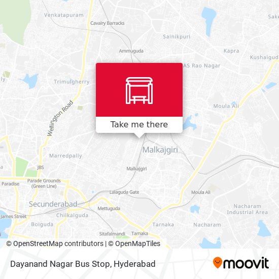 Dayanand Nagar Bus Stop map