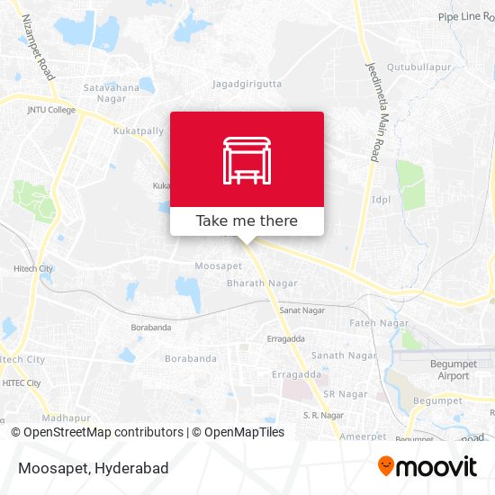 Moosapet map