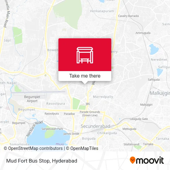 Mud Fort Bus Stop map