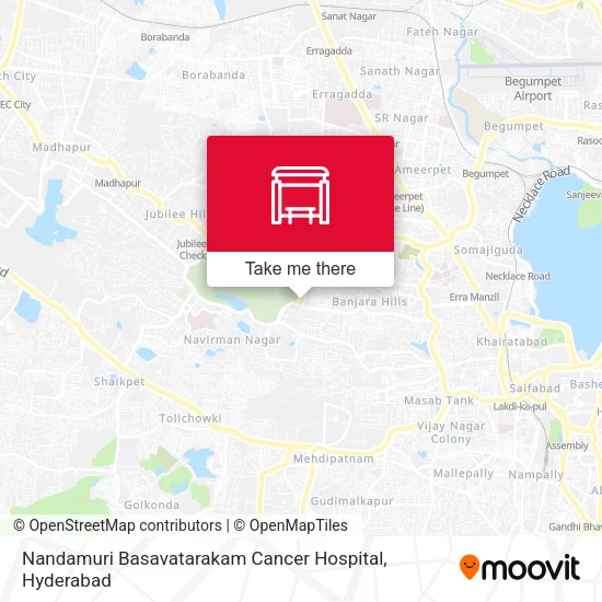 Nandamuri Basavatarakam Cancer Hospital map