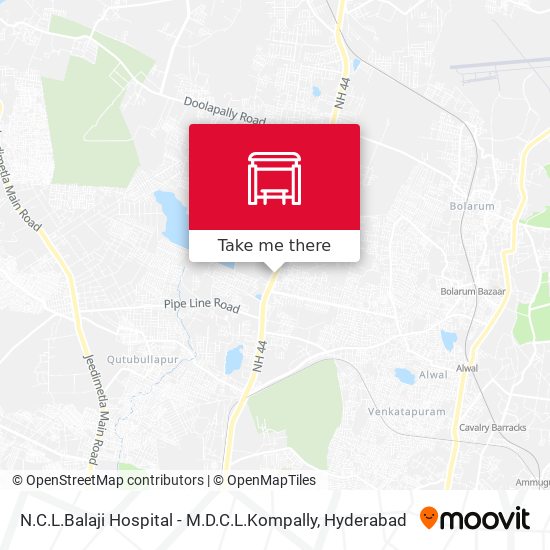 N.C.L.Balaji Hospital - M.D.C.L.Kompally map