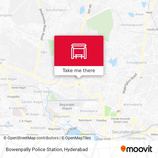 Bowenpally Police Station map