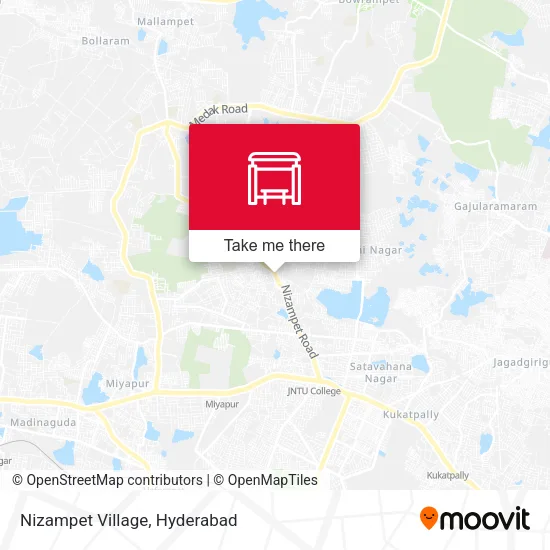 Nizampet Village map