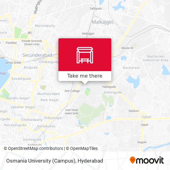 Osmania University (Campus) map