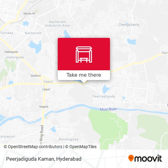 Peerjadiguda Kaman map