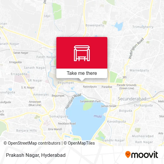 Prakash Nagar map