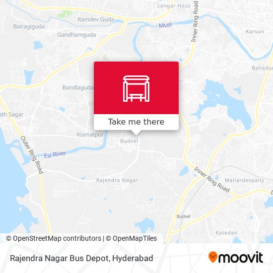 Rajendra Nagar Bus Depot map