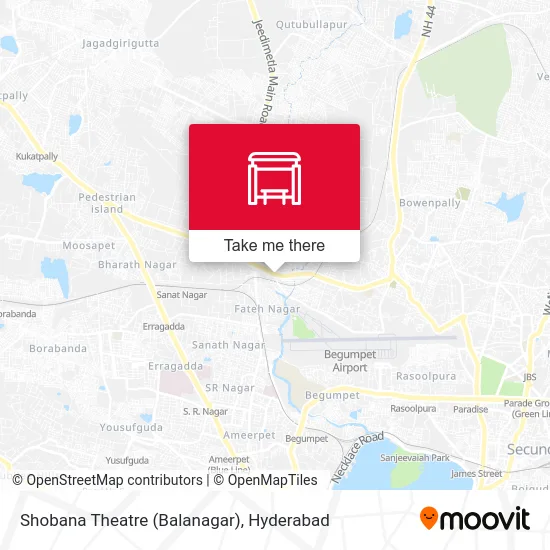 Shobana Theatre (Balanagar) map