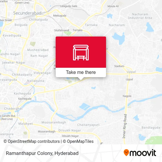 Ramanthapur Colony map