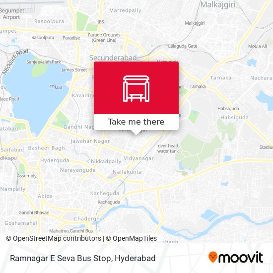 Ramnagar E Seva Bus Stop map