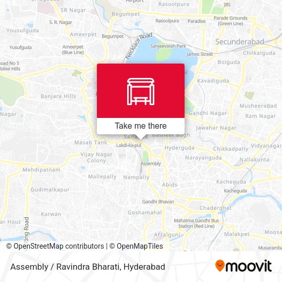 Assembly / Ravindra Bharati map