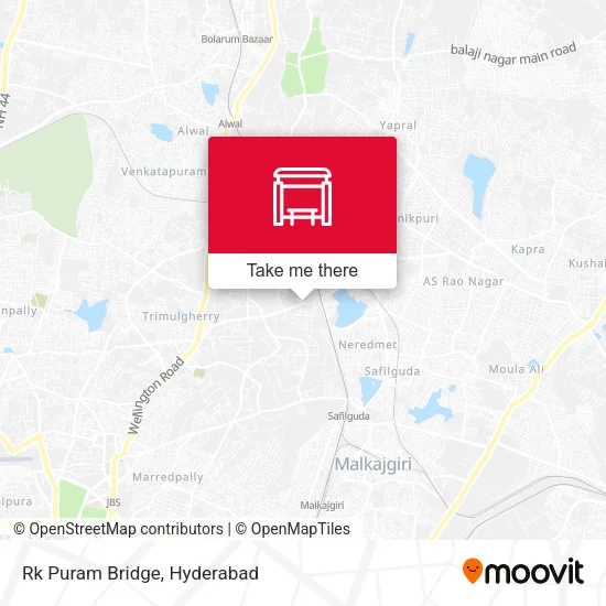Rk Puram Bridge map