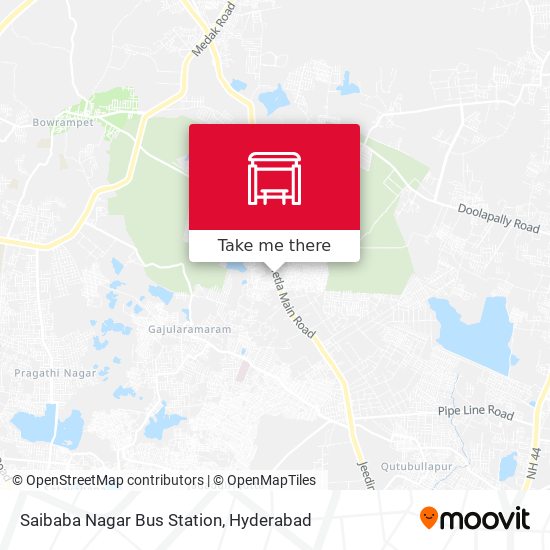 Saibaba Nagar Bus Station map