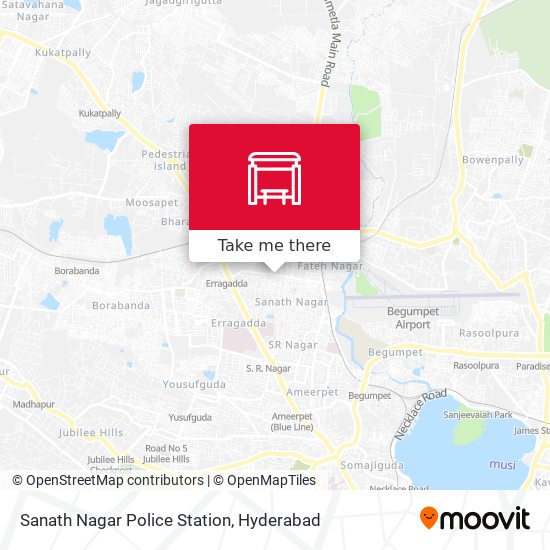 Sanath Nagar Police Station map