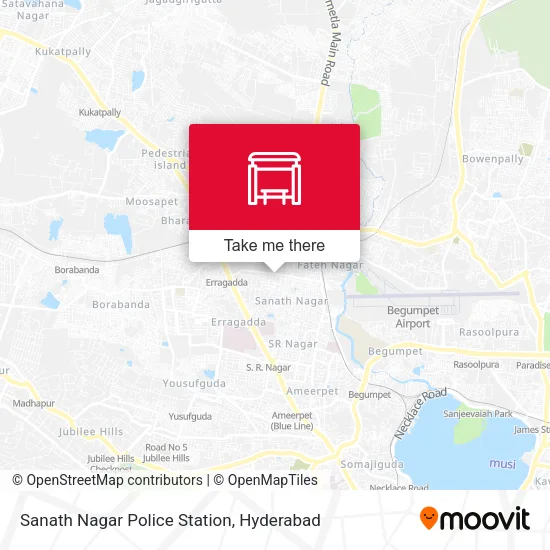 Sanath Nagar Police Station map