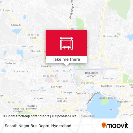 Sanath Nagar Bus Depot map