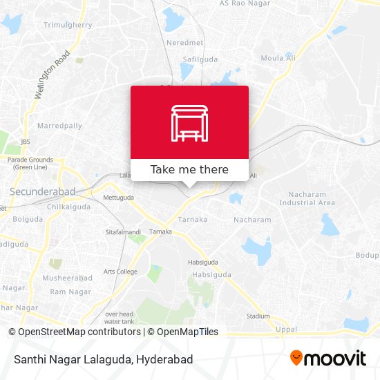 Santhi Nagar Lalaguda map