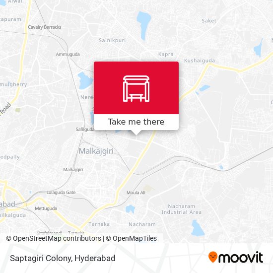 Saptagiri Colony map