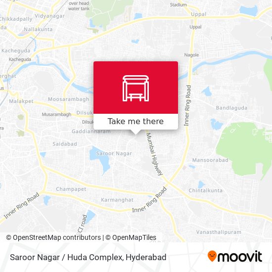 Saroor Nagar / Huda Complex map