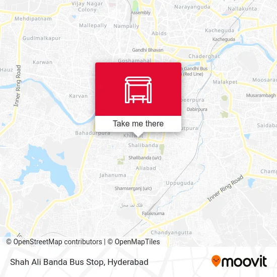 Shah Ali Banda Bus Stop map
