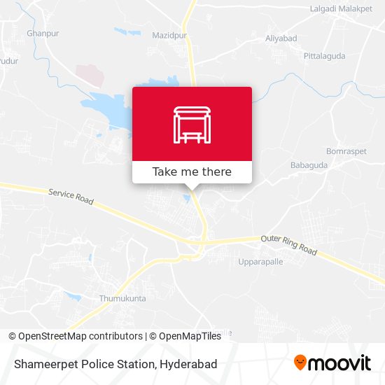 Shameerpet Police Station map