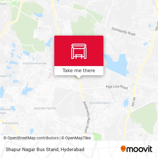 Shapur Nagar Bus Stand map