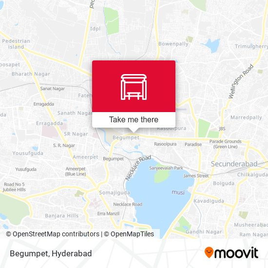 Begumpet map