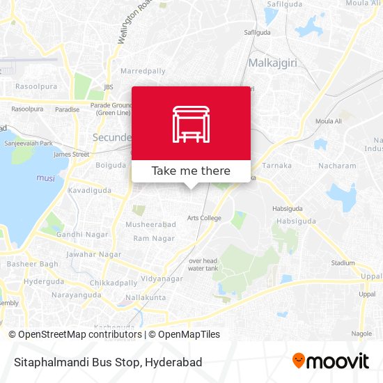 Sitaphalmandi Bus Stop map