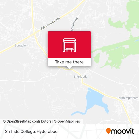 Sri Indu College map