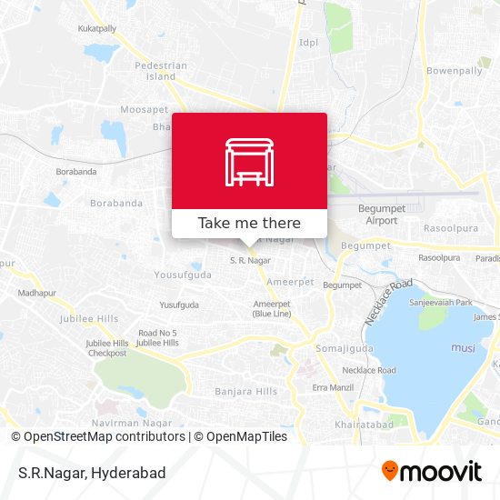 Sr Nagar Hyderabad Map How To Get To S R Nagar Bus Stop In Ranga Reddy By Bus, Metro Or Train?