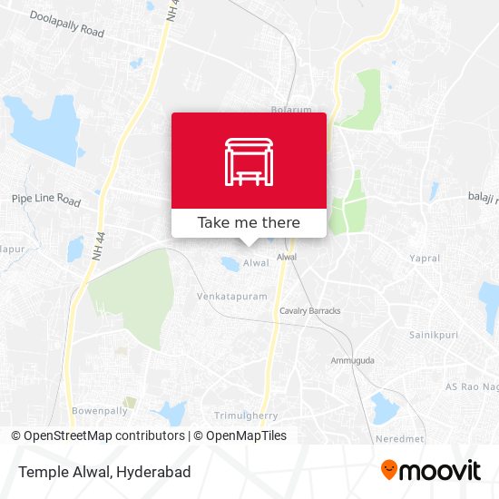 Temple Alwal map