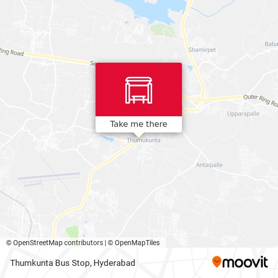 Thumkunta Bus Stop map