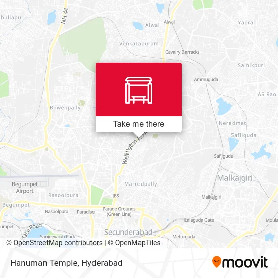 Hanuman Temple map