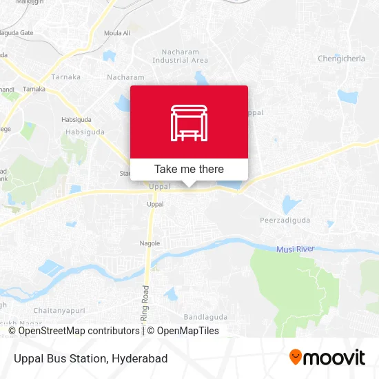 Uppal Bus Station map