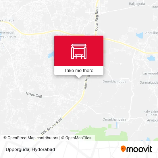 Upperguda map
