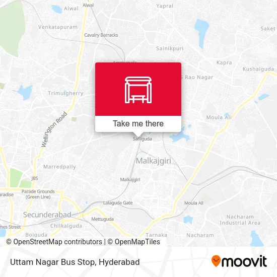 Uttam Nagar Bus Stop map