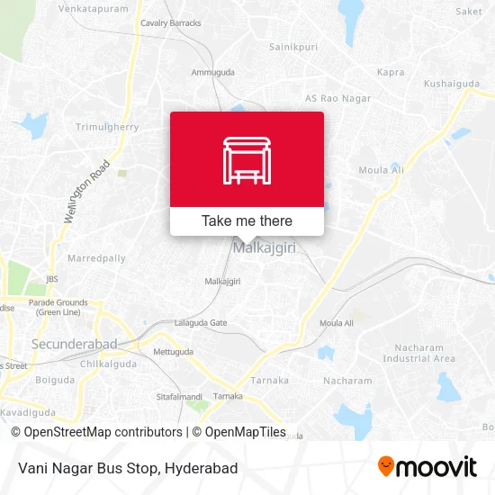 Vani Nagar Bus Stop map