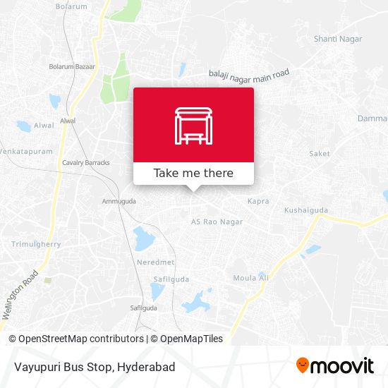 Vayupuri Bus Stop map