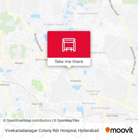 Vivekanadanagar Colony Rdr Hospital map