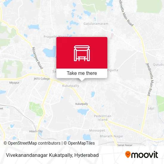 Vivekanandanagar Kukatpally map