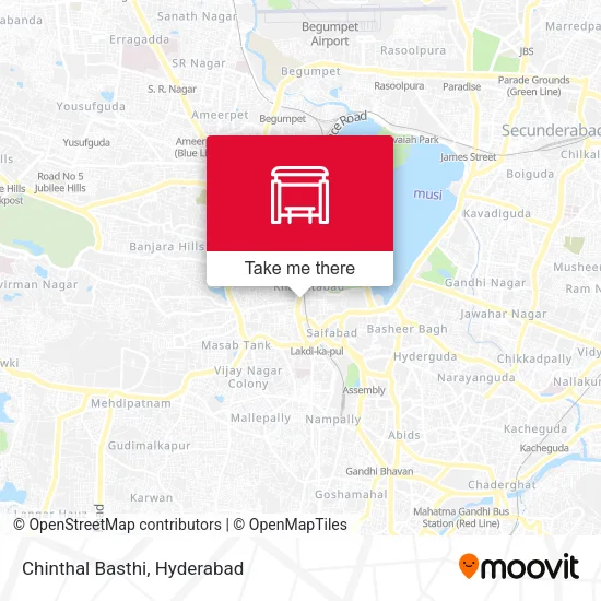 Chinthal Basthi map