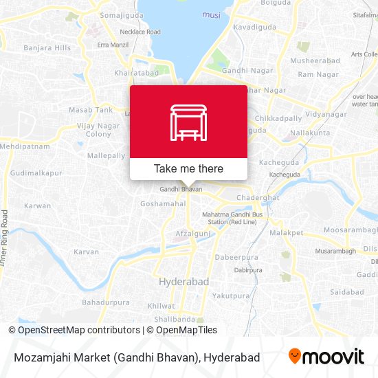 Mozamjahi Market (Gandhi Bhavan) map